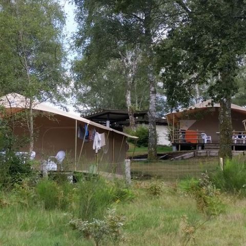 CANVAS AND WOOD TENT 4 people - Lodge tent 2 bedrooms 4 people