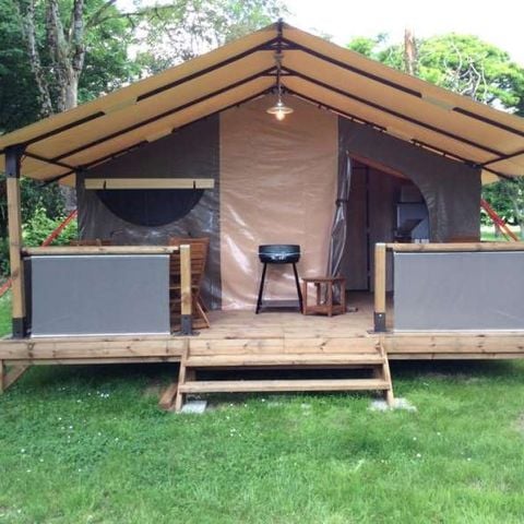 Canvas and wooden tent 4 persons - Lodge tent