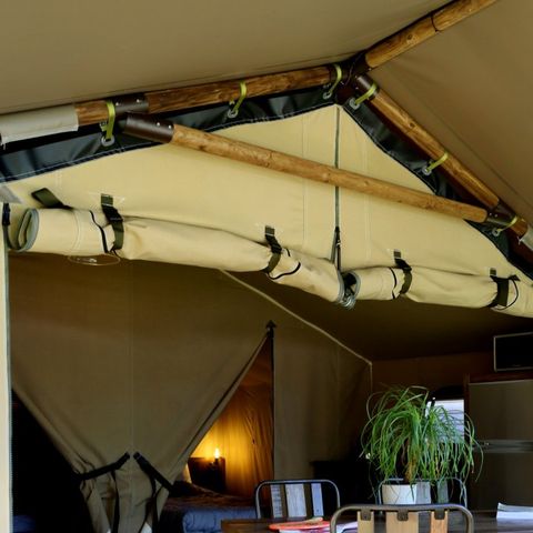 CANVAS AND WOOD TENT 5 people - Safari