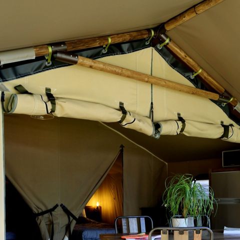 Tente en toile et en bois 5 personnes - Safari