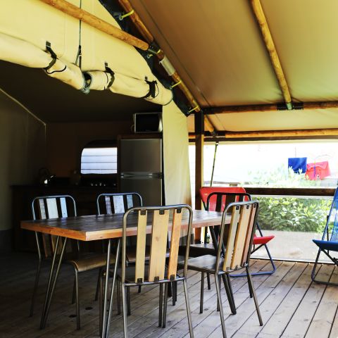 Canvas and wooden tent 5 persons - Safari