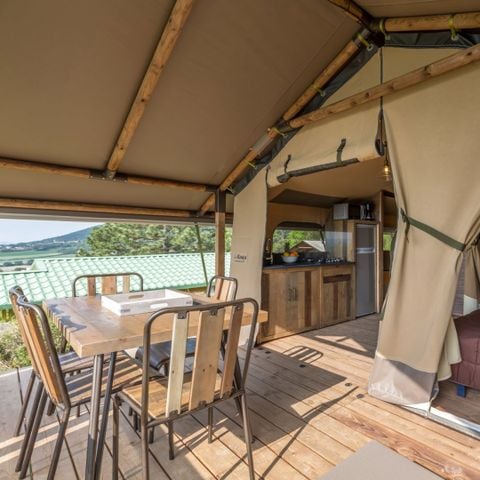 Tente en toile et en bois 5 personnes - Kalahari
