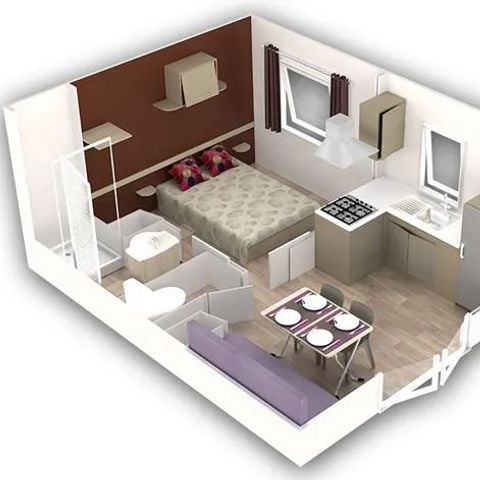 MOBILHOME 2 personnes - MH1 20 m²