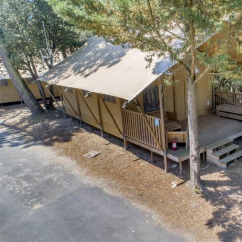 TENDA IN TELA E LEGNO 6 persone - Alloggio PREMIUM BAHAMAS 6 persone MEZZANINO