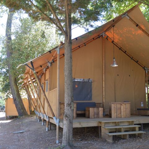 CANVAS AND WOOD TENT 6 people - Gull