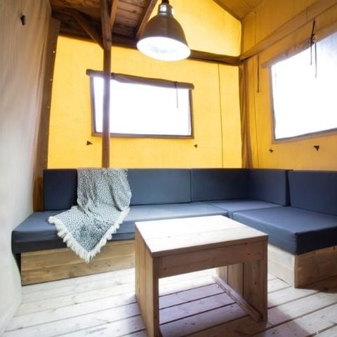 Canvas and wooden tent 6 persons - Lodge PREMIUM BAHAMAS 6 people