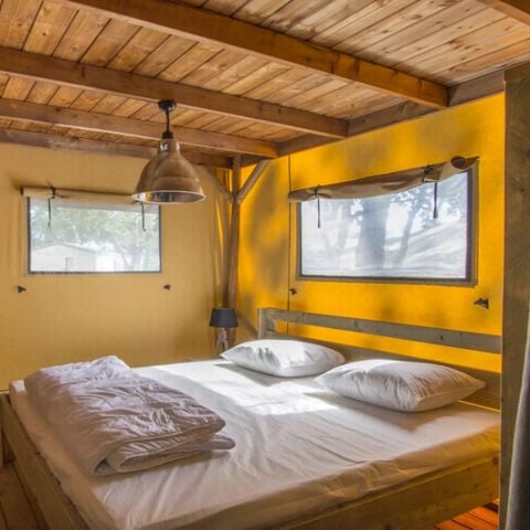 TIENDA DE LONA Y MADERA 6 personas - Lodge PREMIUM BAHAMAS 6 personas MEZZANINE