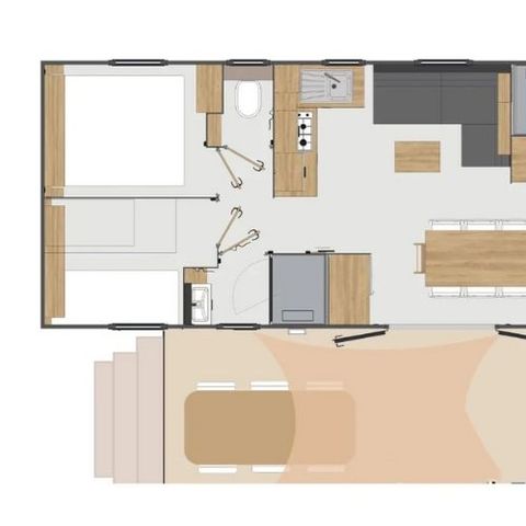 MOBILE HOME 8 people - Mobile-home BARBUDA**** sleeps 8