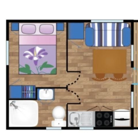 MOBILE HOME 2 people - CURACAO*** 2 people