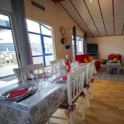 Stacaravan 8 personen - SUPER PREMIUM GRAND LARGE,3bed, 6/8 pers, air-conditioning