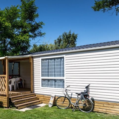 Mobilheim 5 personen - LOGGIA 5 Pers. 27.5m2,überdachte Terrasse, Klimaanlage
