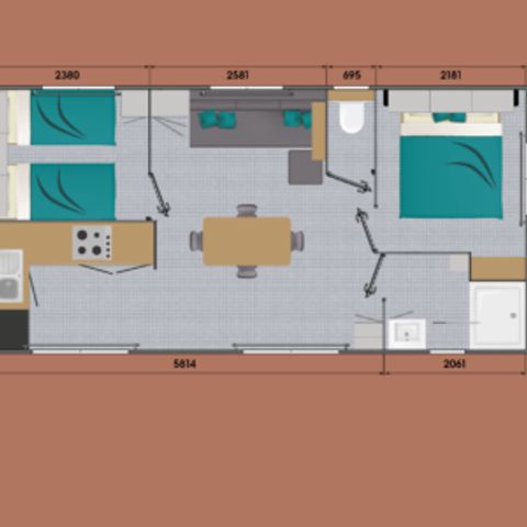 Casa mobile 4 persone - Premium BIS 2CH/4P -TV