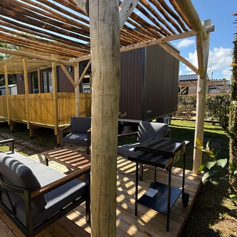 Stacaravan 4 personen - Luxe stacaravan met airconditioning - 2 slaapkamers - 2 badkamers - 2 toiletten (bouwjaar 2025)