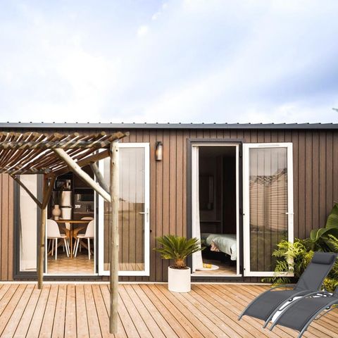 MOBILHOME 4 personas - Casa móvil SPA de lujo con aire acondicionado - 2 dormitorios - 2 baños - 2 WC (año 2025)