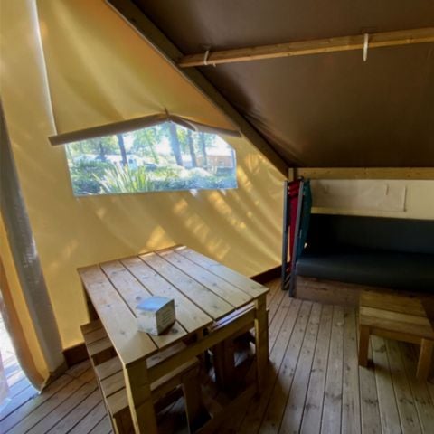Tente en toile et en bois 4 personnes - Lodge tente - sans sanitaire