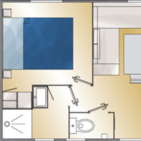 MOBILHOME 4 personas - Báltico 2CH 4PERS