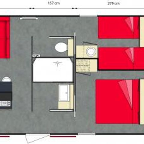 BUNGALOW 4 personnes - Villa Key west villa 2CH 4PERS