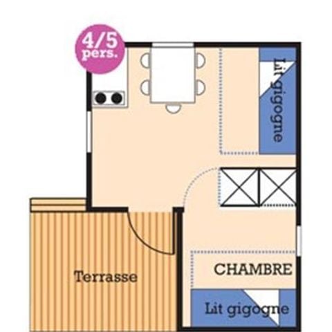 Chalet 5 personen - OLGA ohne Sanitäranlagen