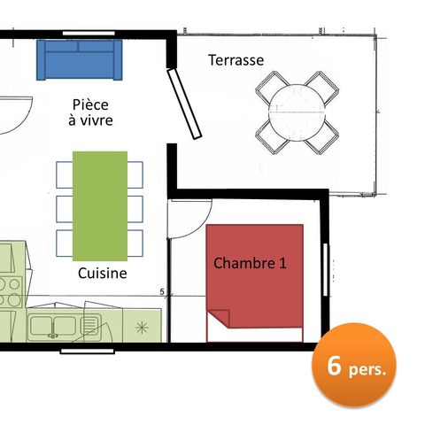 Chalet 6 persons - 27 m²