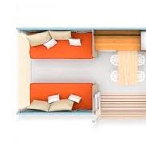 Safaritent 4 personen - 2019 Coco Sweet 2 slaapkamers