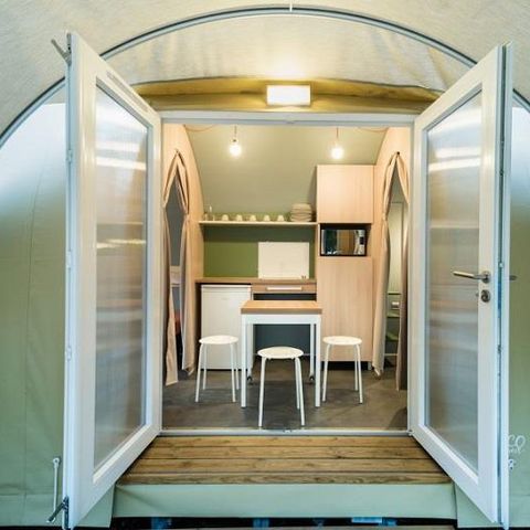 Tente en toile et en bois 4 personnes - Coco Sweet 2 chambres