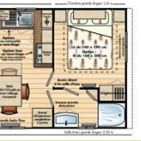 Mobilhome 4 personas - Grand Classic para - 4 personas - 2 habitaciones
