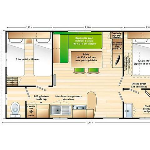 Mobile home 4 persons - SUPER MERCURY