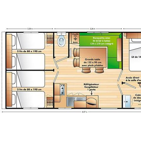 Mobile home 6 persons - SUPER TITANIA