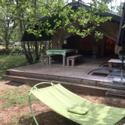 Canvas bungalow 4 persons - Safaritent Ensuite La Perle