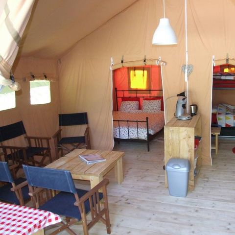 Canvas bungalow 4 persons - Safaritent Ensuite La Perle