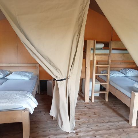 Canvas and wooden tent 5 persons - COLORADO SAFARI TENT