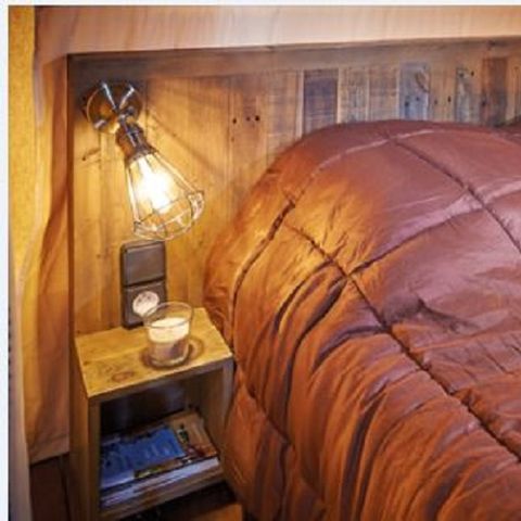 Tente en toile et en bois 5 personnes - Lodge Kenya 5 pers - 2 chambres