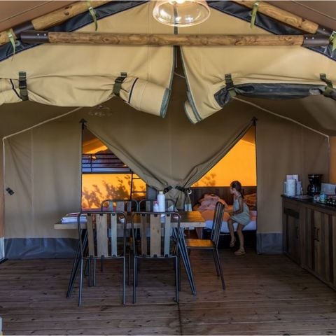 Canvas and wooden tent 5 persons - Lodge Kenya 5 pers - 2 bedrooms