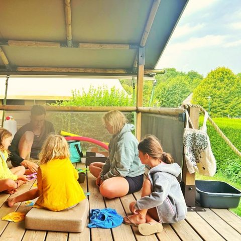 Tente en toile et en bois 5 personnes - Lodge Kenya 5 pers - 2 chambres