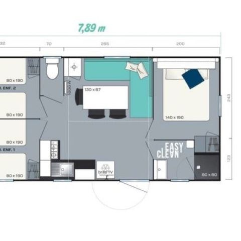 BUNGALOW 6 personnes - Super Titania 3CH - 6P