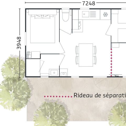 MOBILHOME 6 personas - Confort Plus 4/6