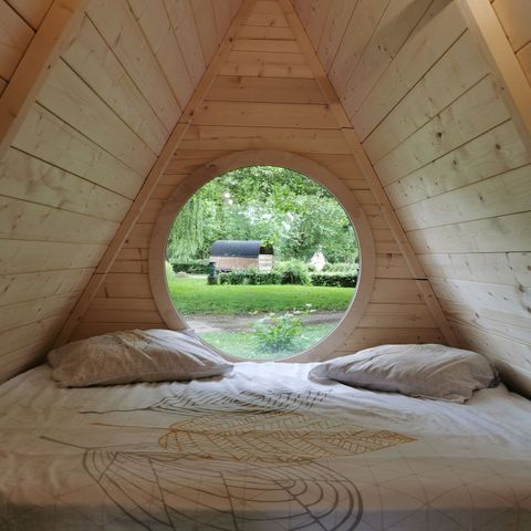 Allogi 3 persone - Cabina di legno con terrazza (2 adulti + 1 bambino)