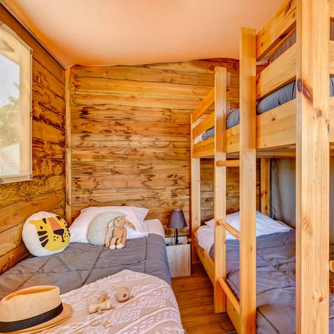Lodge 4 personen - PREMIUM Lodge - 2 Schlafzimmer - ohne Sanitäranlagen