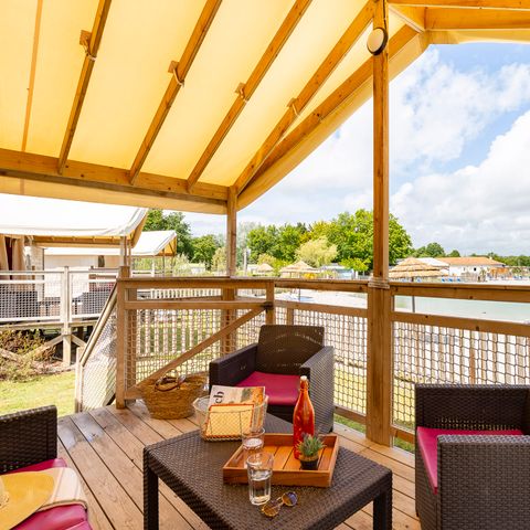 LODGE 6 personen - PREMIUM Lodge - 3 slaapkamers - geen sanitair