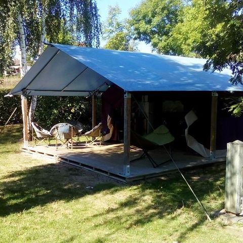 TENDA IN TELA E LEGNO 5 persone - Loggia Eva Confort