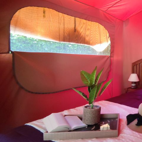 Tente en toile et en bois 5 personnes - LODGE NATURE FAMILLE