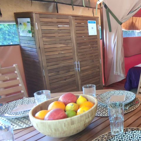 Tente en toile et en bois 5 personnes - LODGE NATURE FAMILLE