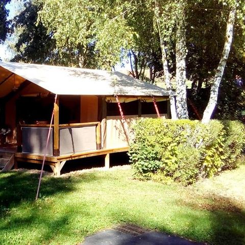 Tente en toile et en bois 5 personnes - LODGE NATURE FAMILLE