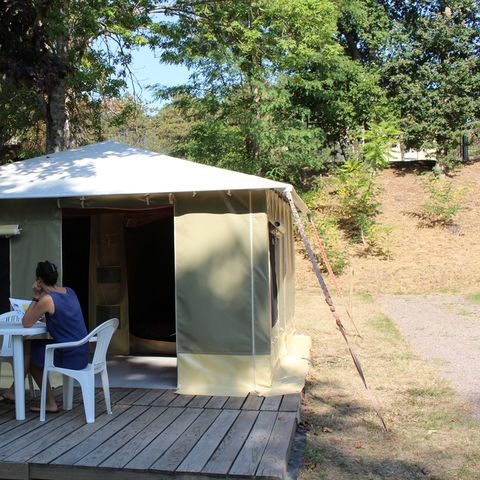 Bungalowzelt 4 Personen - Ausgestattetes Zelt