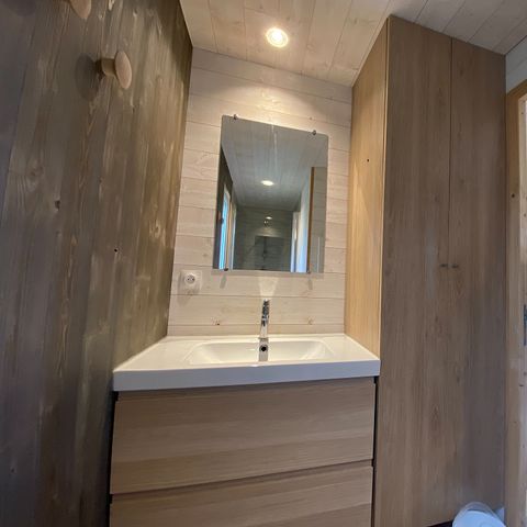 CHALET 4 personas - PREMIUM 36m² (2 habitaciones) con terraza cubierta de 6m².