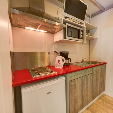 Chalet 2 personen - CONFORT 24 m² - 1 Zimmer - Davon überdachte Terrasse 8m²