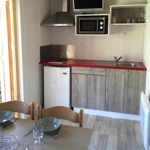 Chalet 2 persons - CONFORT 24 m² - 1 bedroom - With covered terrace 8m².