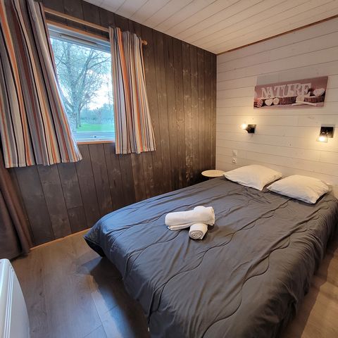 Chalet 7 Personen - PREMIUM 50m² (3 Schlafzimmer) + Terrasse + TV + LV + Plancha + Klimaanlage