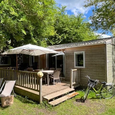 CHALET 7 personnes - PREMIUM 50m² (3 chambres) + terrasse + TV + LV + Plancha + Climatisation