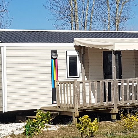 Stacaravan 6 personen - Comfort stacaravan 31m² 2 kamers + TV 4/6 pers